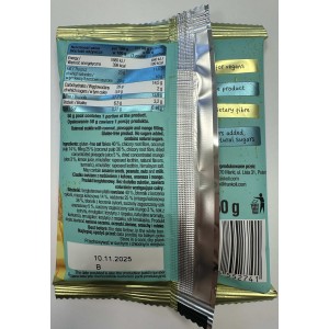 Frank & Oli Smoothie Cookie ciastko owsiane z nadzieniem z kokosa, ananasa i mango 50 g